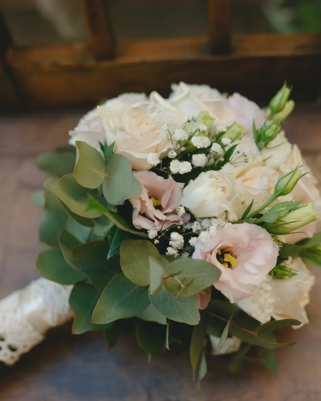 mazzolino sposa bianco